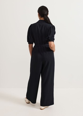 Phase Eight Petite Candice Jumpsuit Navy Canada | FZDIMR-652